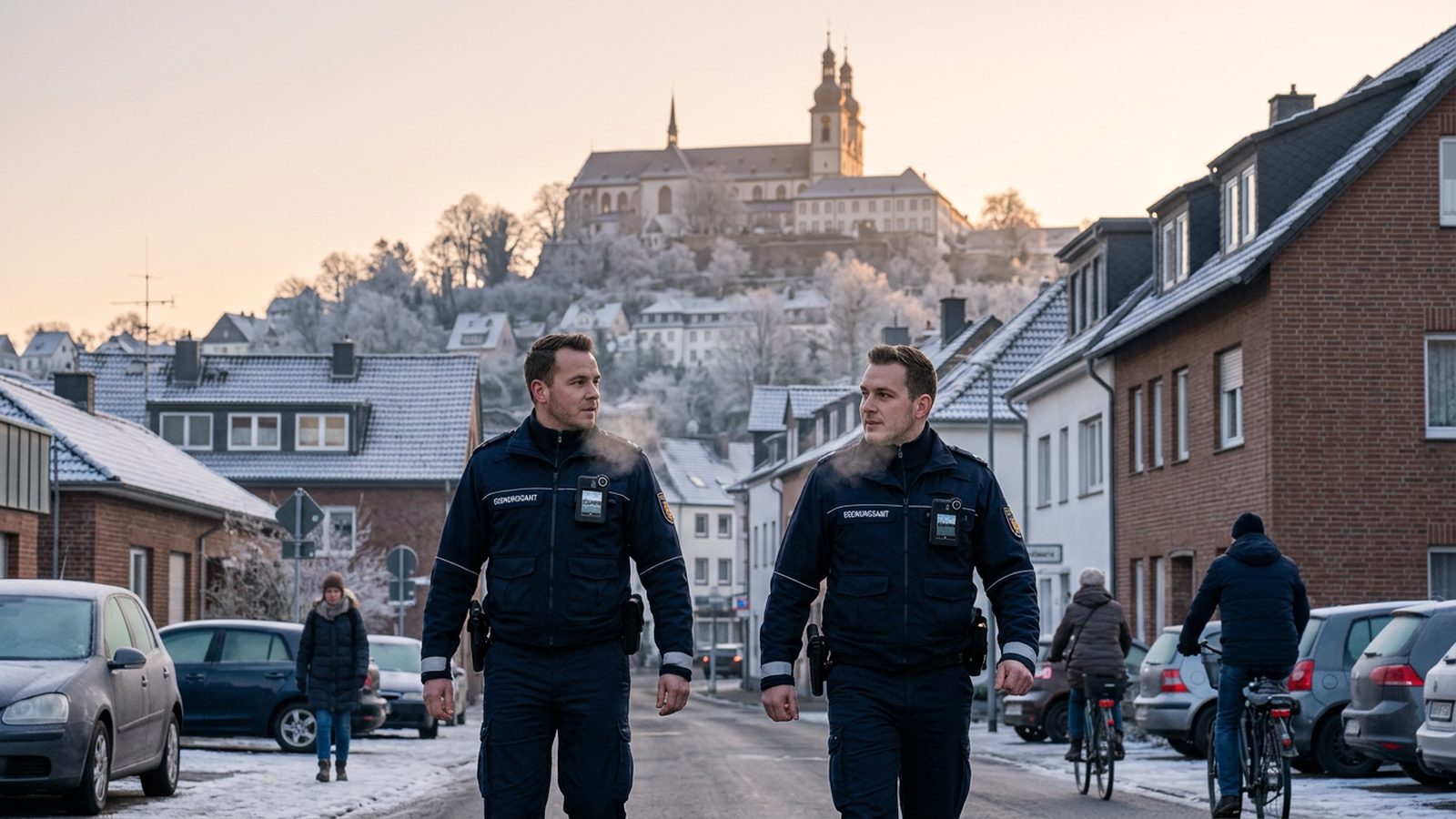 Ordnungsamt Siegburg am Michaelsberg mit Body-Cam